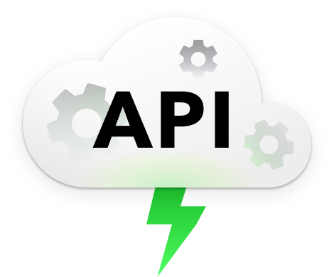 A cute cloud reading API, with cogs peeking through its mist, symbolises Marmalade's rich API – a green lightning bolt snakes down from its belly representing possibility in the hands of coders